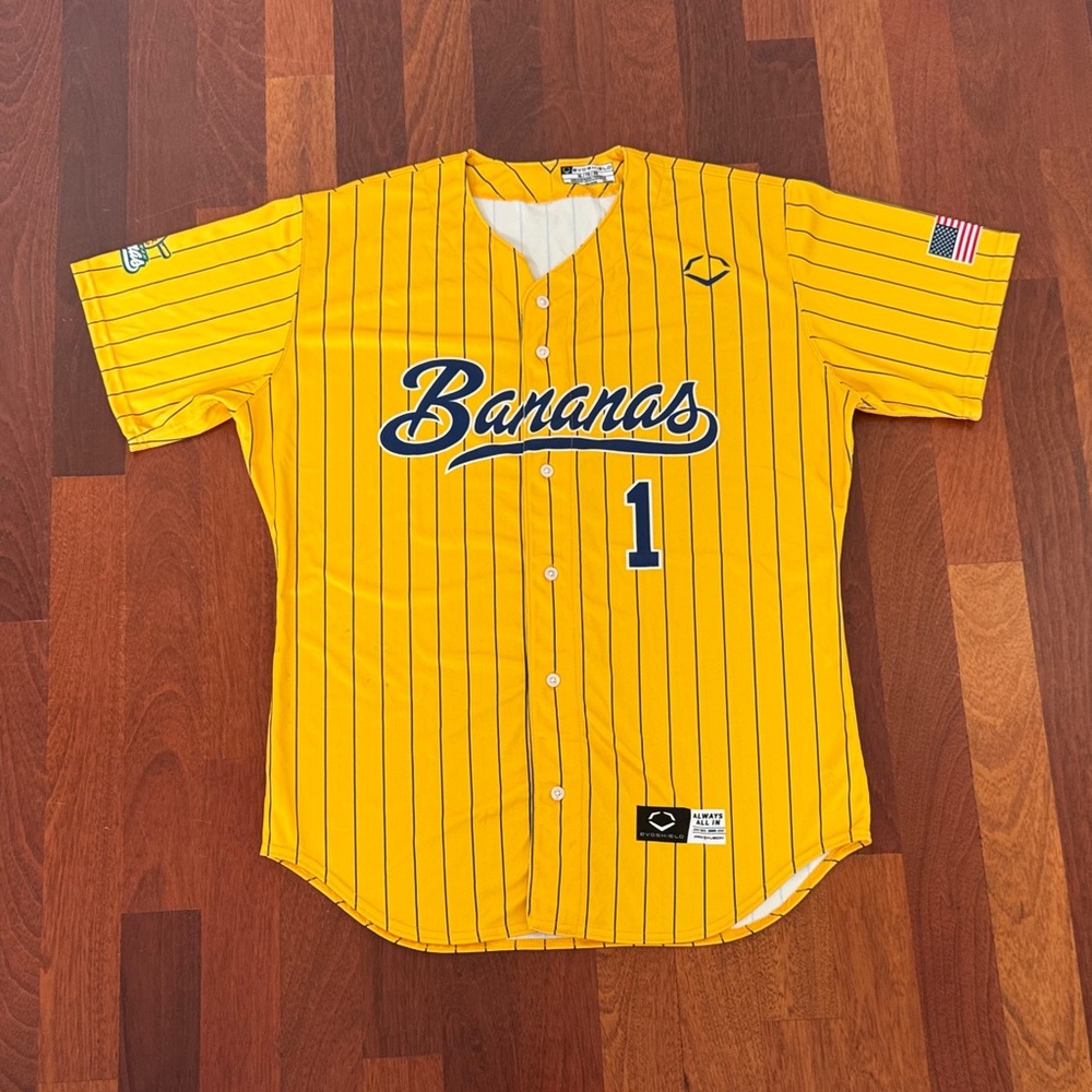 Bananas Yellow Baseball Jersey